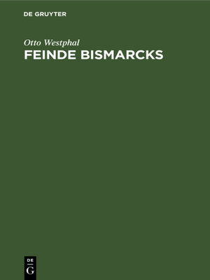 cover image of Feinde Bismarcks